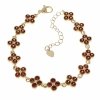 4786 Bransoletka elegancka złota 17+3cm pozłacana 14k cyrkonie